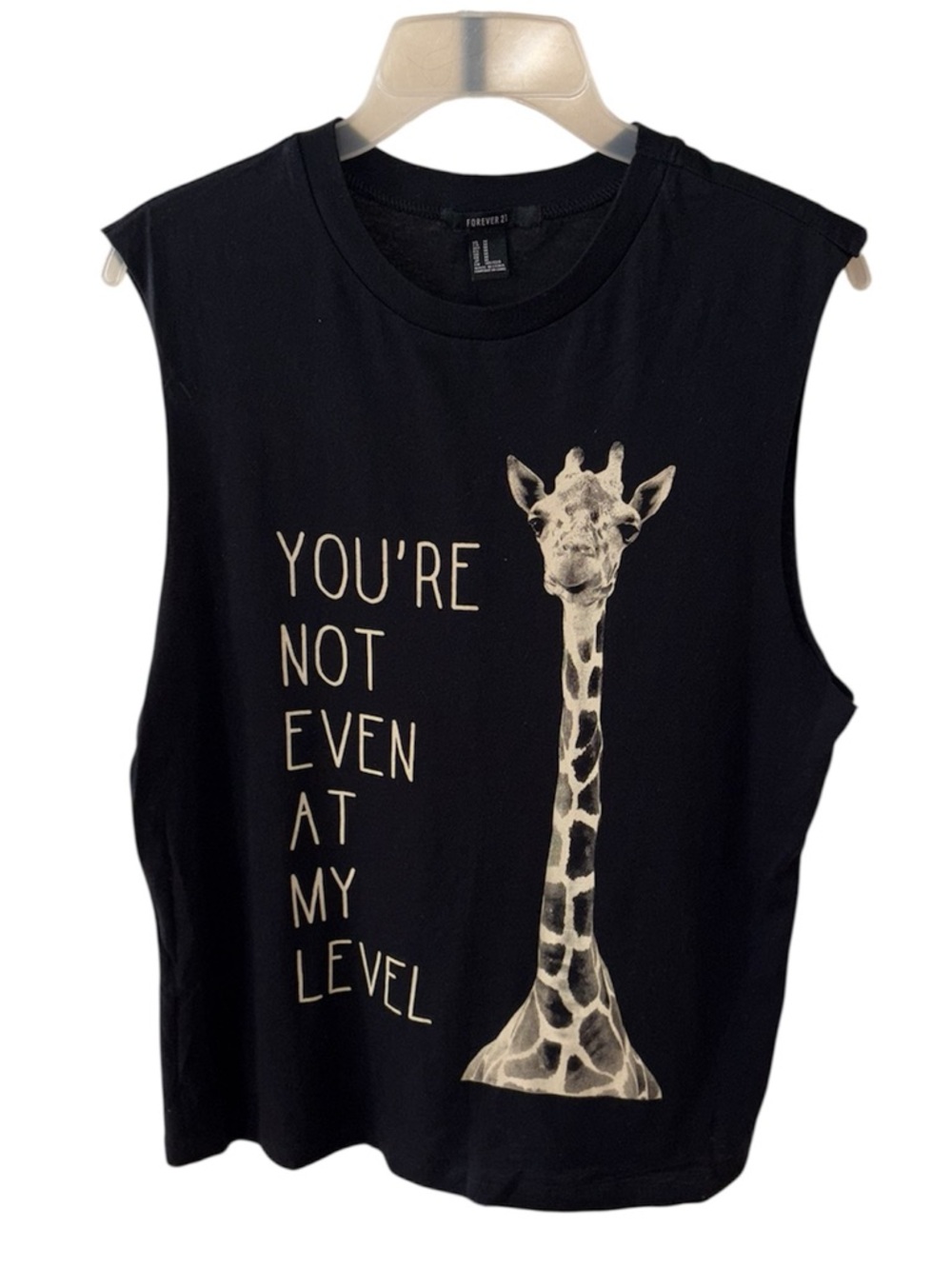 Black “You’re Not Even On My Level” Graphic Tee